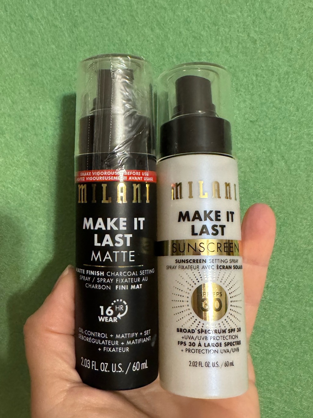 Set of Milani Setting Sprays